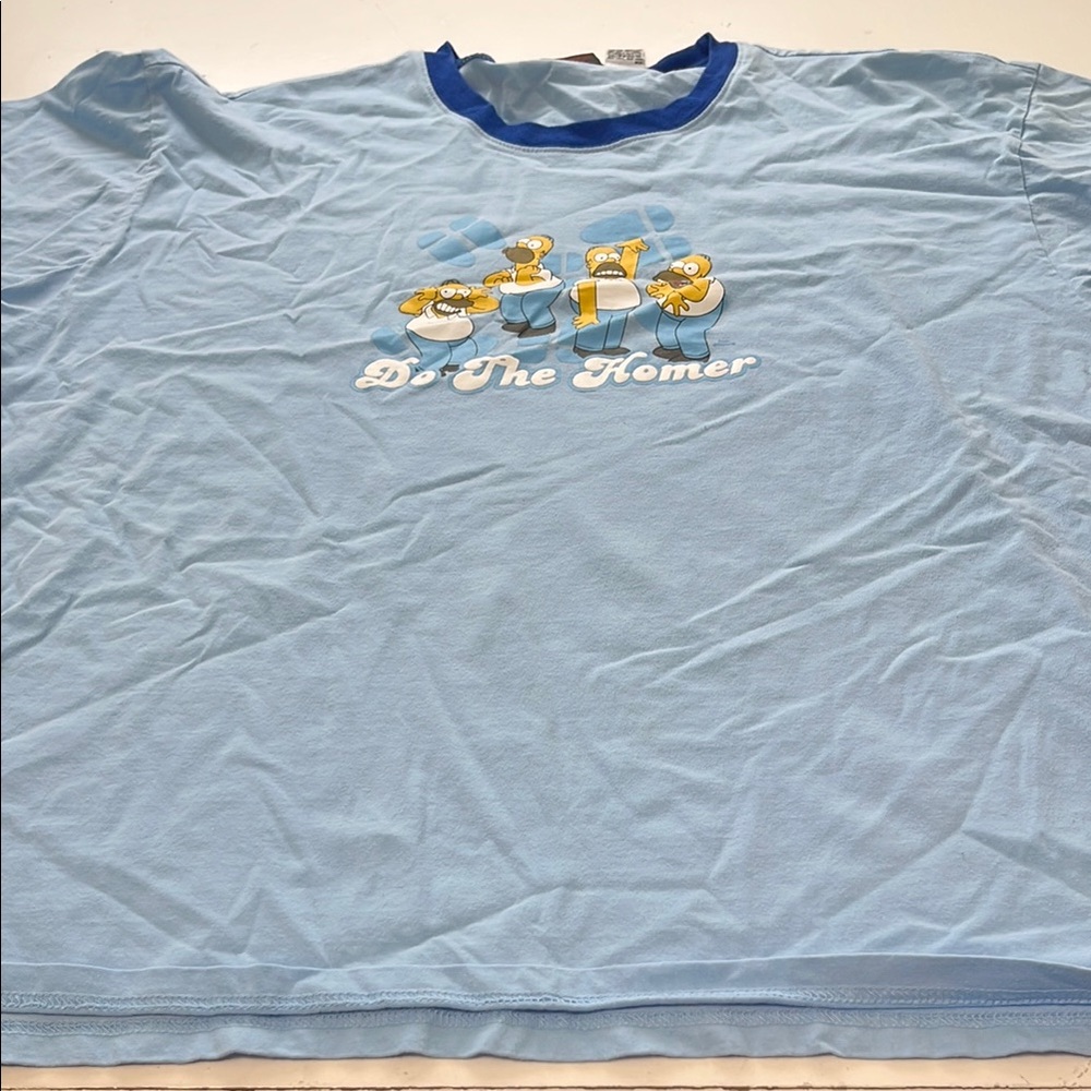 The Simpsons XXL Blue Graphic Short Sleeve Do the Homer Graphic T-Shirt
